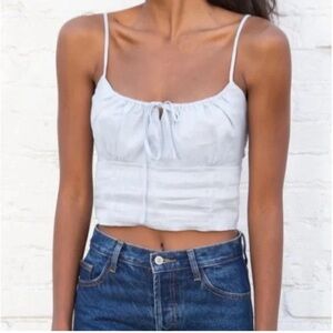 BRANDY MELVILLE Jennifer Tank Top One Size White John Galt S9